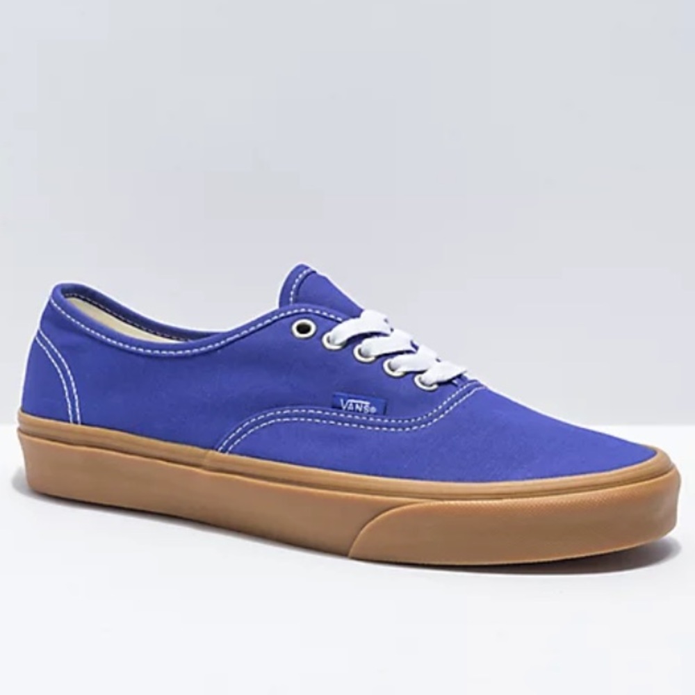 Vans authentic gun spectrum blue sneaker shoes